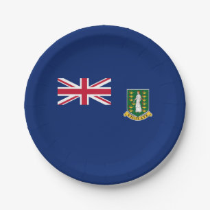 Flagge der Britischen Jungferninseln Pappteller