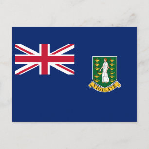 Flagge der Britischen Jungferninseln Postkarte