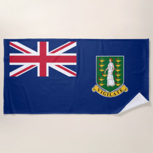 Flagge der Britischen Jungferninseln Strandtuch
