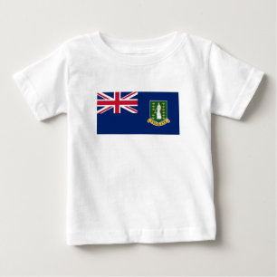 Flagge der Britischen Jungfrau Baby T-shirt