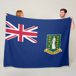 Flagge der Britischen Jungfrau (BVI) Fleecedecke