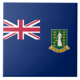 Flagge der Britischen Jungfrau (BVI) Fliese