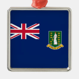 Flagge der Britischen Jungfrau (BVI) Ornament Aus Metall