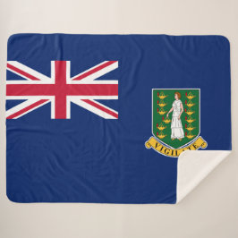 Flagge der Britischen Jungfrau (BVI) Sherpadecke