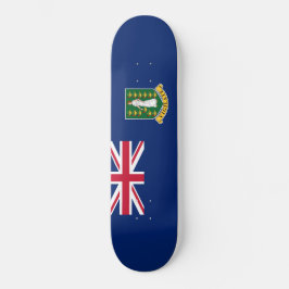 Flagge der Britischen Jungfrau (BVI) Skateboard