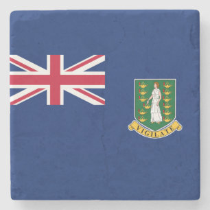 Flagge der Britischen Jungfrau (BVI) Steinuntersetzer