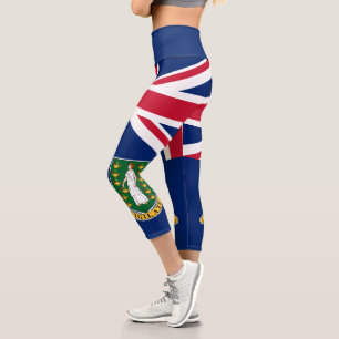 Flagge der Britischen Jungfrau Capri Leggings