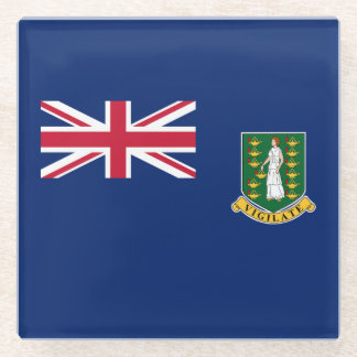 Flagge der Britischen Jungfrau Glasuntersetzer