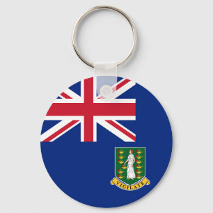 Flagge der Britischen Jungfrau Schlüsselanhänger