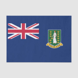 Flagge der Britischen Jungfrau Seidenpapier