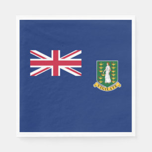 Flagge der Britischen Jungfrau Serviette
