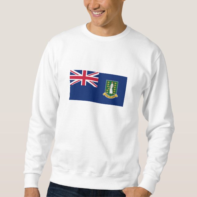 Flagge der Britischen Jungfrau Sweatshirt (Vorderseite)