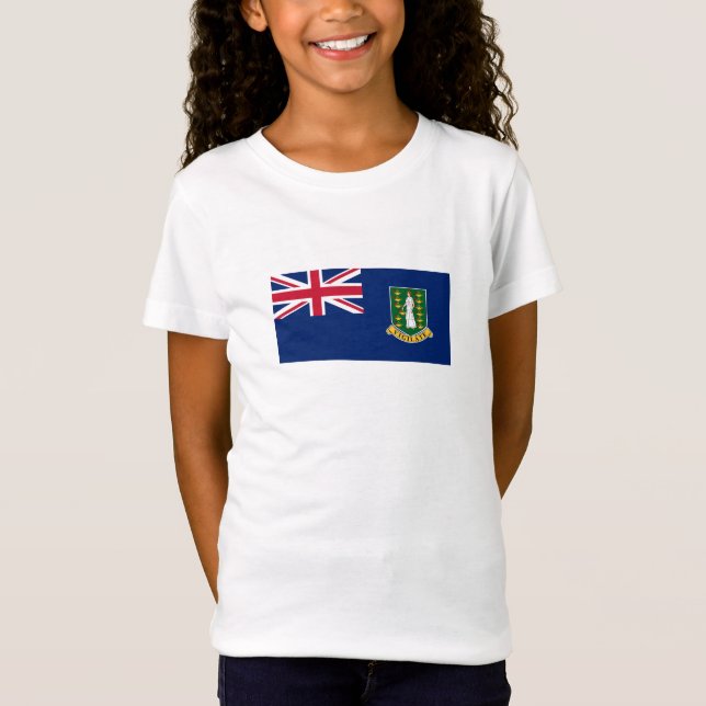 Flagge der Britischen Jungfrau T-Shirt (Vorderseite)