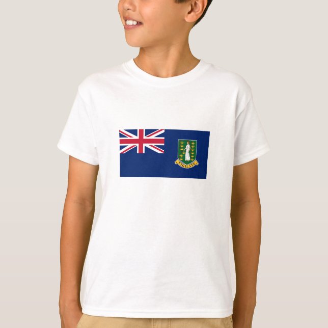 Flagge der Britischen Jungfrau T-Shirt (Vorderseite)