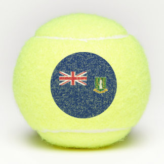 Flagge der Britischen Jungfrau Tennisbälle