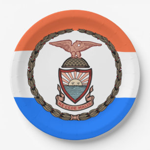 Flagge der Bronx (Borough in New York City) Pappteller