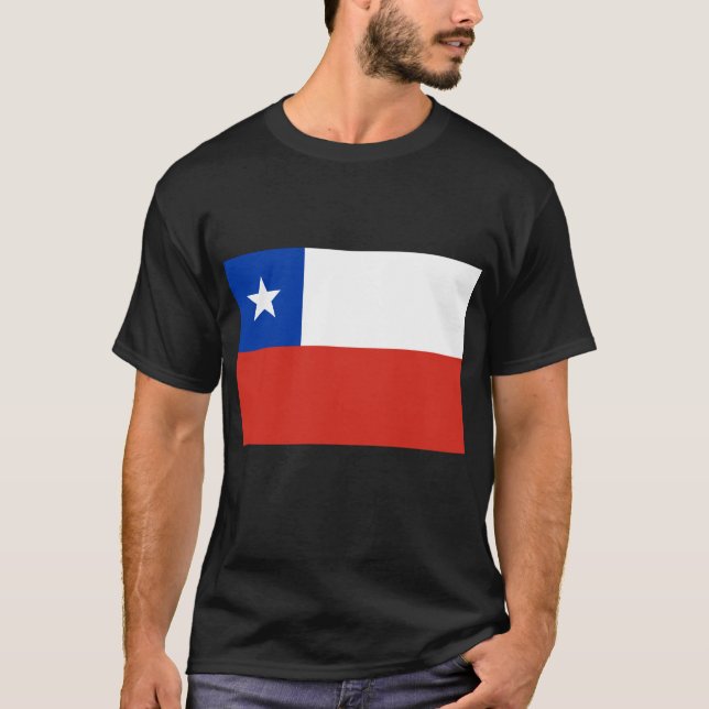 Flagge der Chile-T-Shirts, Knöpfe, Kleid T-Shirt (Vorderseite)