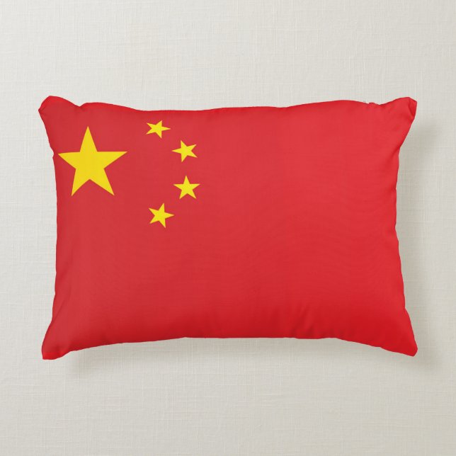 Flagge der China Dekokissen (Vorderseite)