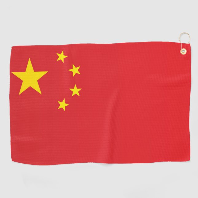 Flagge der China Golfhandtuch (Horizontal)