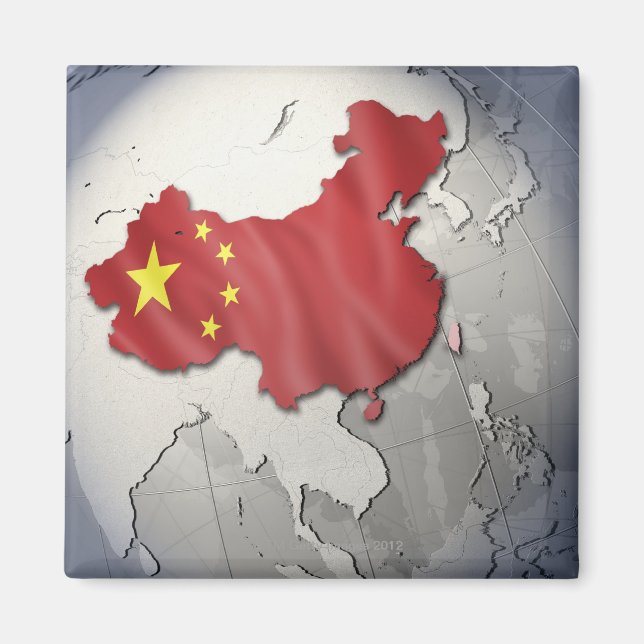 Flagge der China Magnet (Vorne)