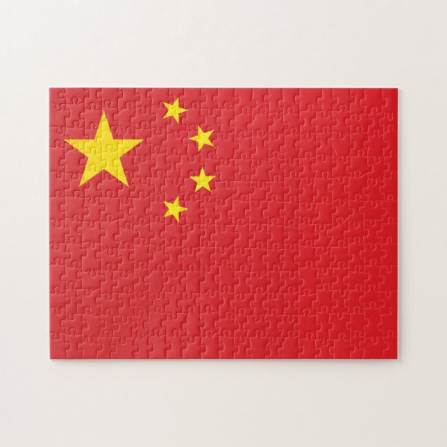 Flagge der China Puzzle (Horizontal)