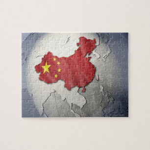 Flagge der China Puzzle