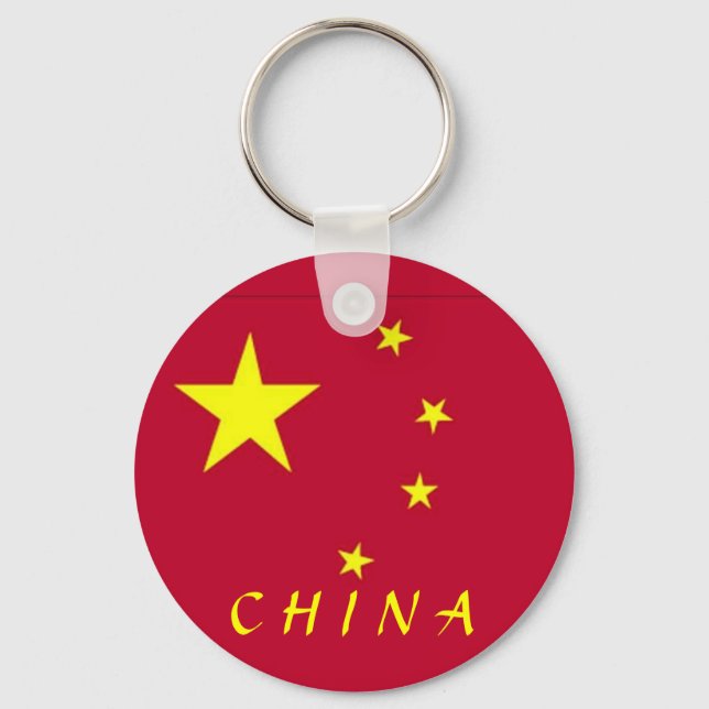 Flagge der China Schlüsselanhänger (Vorderseite)
