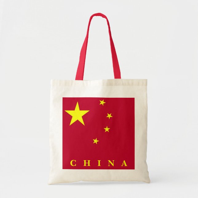 Flagge der China Tragetasche (Vorne)