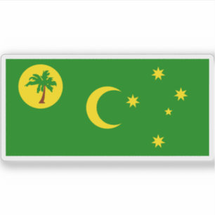 Flagge der Cocos-Inseln (Keeling-Inseln) Aufkleber
