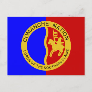 Flagge der Comanche-Nation Postkarte