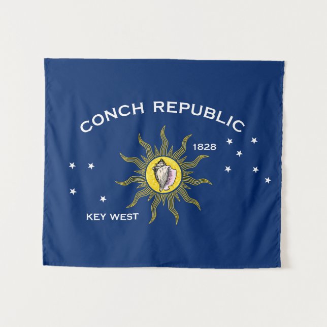Flagge der Conchrepublik, Flagge des Westens der S Wandteppich (Vorderseite (Horizontal))