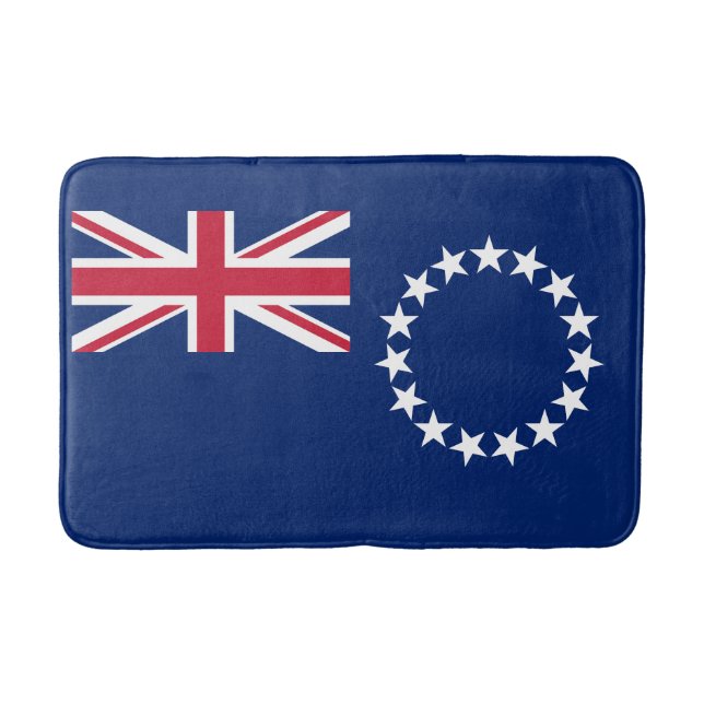 Flagge der Cookinseln Badematte (Vorderseite)