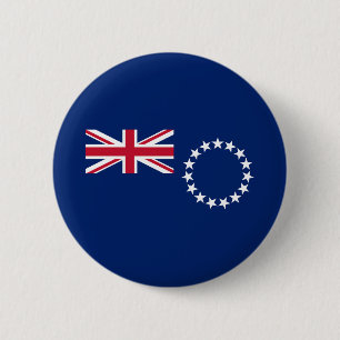 Flagge der Cookinseln Button