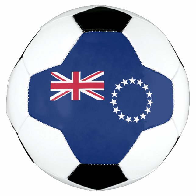 Flagge der Cookinseln Fußball (Vorderseite)