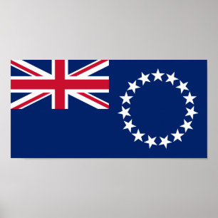 Flagge der Cookinseln Poster