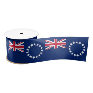 Flagge der Cookinseln Satinband