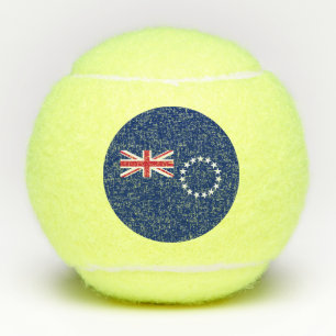 Flagge der Cookinseln Tennisbälle
