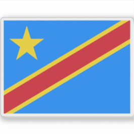 Flagge der Demokratischen Republik Kongo Aufkleber