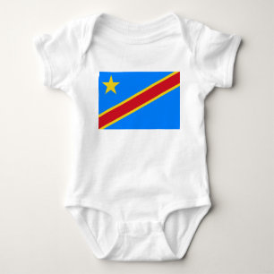 Flagge der Demokratischen Republik Kongo Baby Strampler