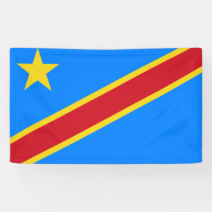 Flagge der Demokratischen Republik Kongo Banner