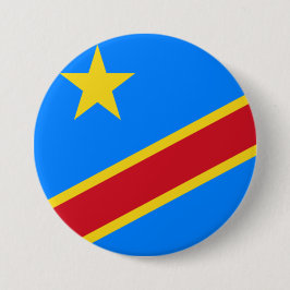 Flagge der Demokratischen Republik Kongo Button