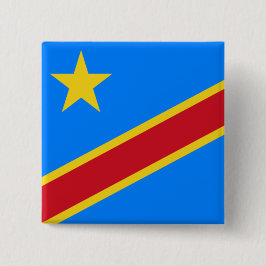 Flagge der Demokratischen Republik Kongo Button