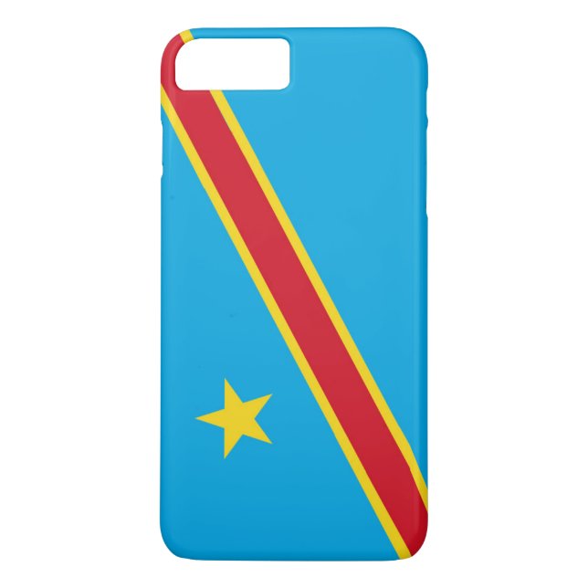 Flagge der Demokratischen Republik Kongo Case-Mate iPhone Hülle (Rückseite)