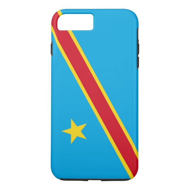 Flagge der Demokratischen Republik Kongo Case-Mate iPhone Hülle (Rückseite)