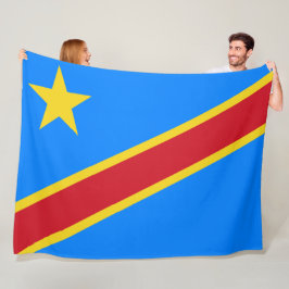 Flagge der Demokratischen Republik Kongo Fleecedecke