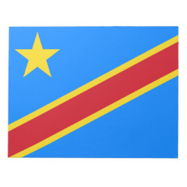 Flagge der Demokratischen Republik Kongo Notizblock