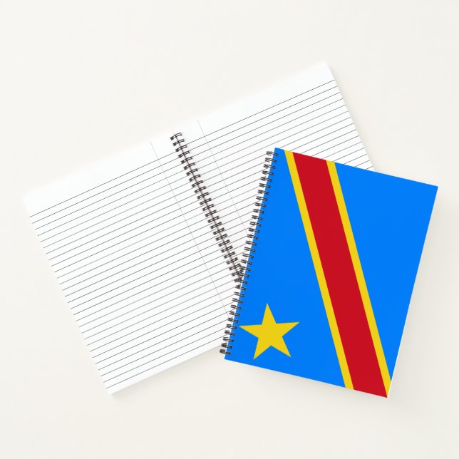 Flagge der Demokratischen Republik Kongo Notizbuch (Innenseite)