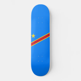 Flagge der Demokratischen Republik Kongo Skateboard