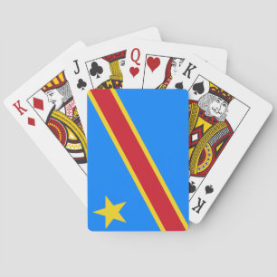 Flagge der Demokratischen Republik Kongo Spielkarten