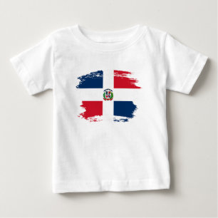 Flagge der Dominikanischen Republik Baby T-shirt